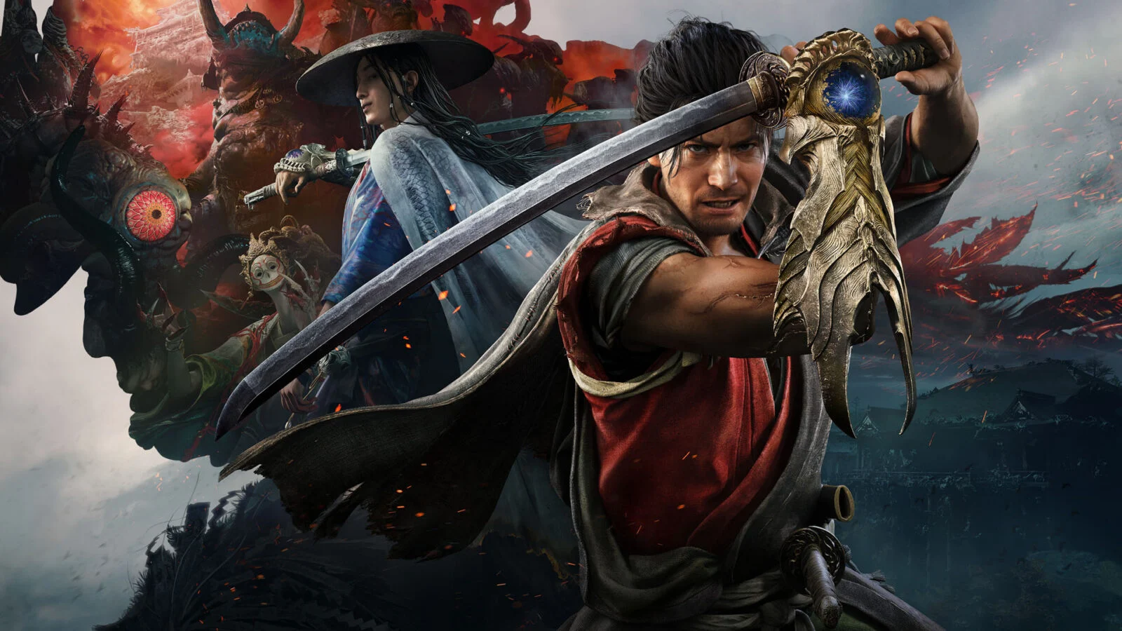 Miyamoto Musashi enfrenta inimigos em Onimusha Way of the Sword