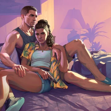 Jason e Lucia aparecem juntos em um quarto de motel em material oficial de GTA 6 — Foto: Divulgação/Rockstar Games