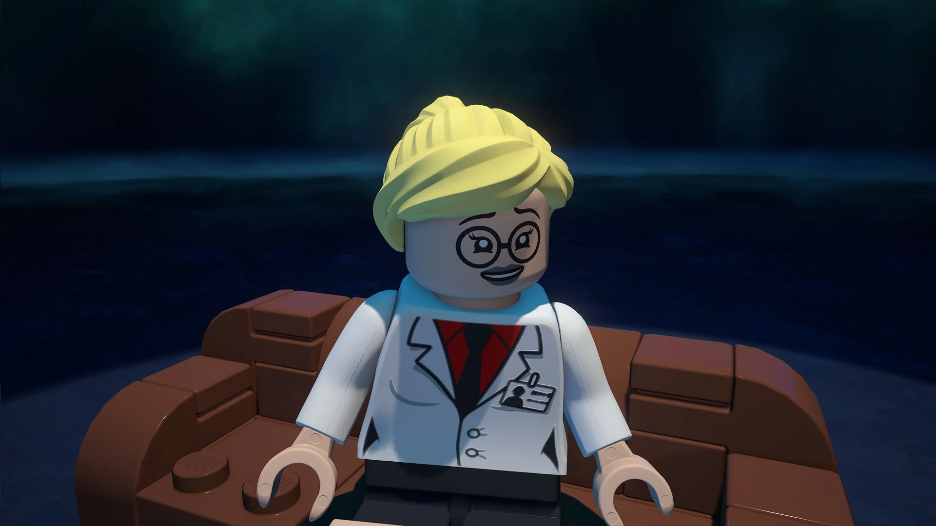 Harleen Quinzel antes de se tornar Arlequina em LEGO Batman
