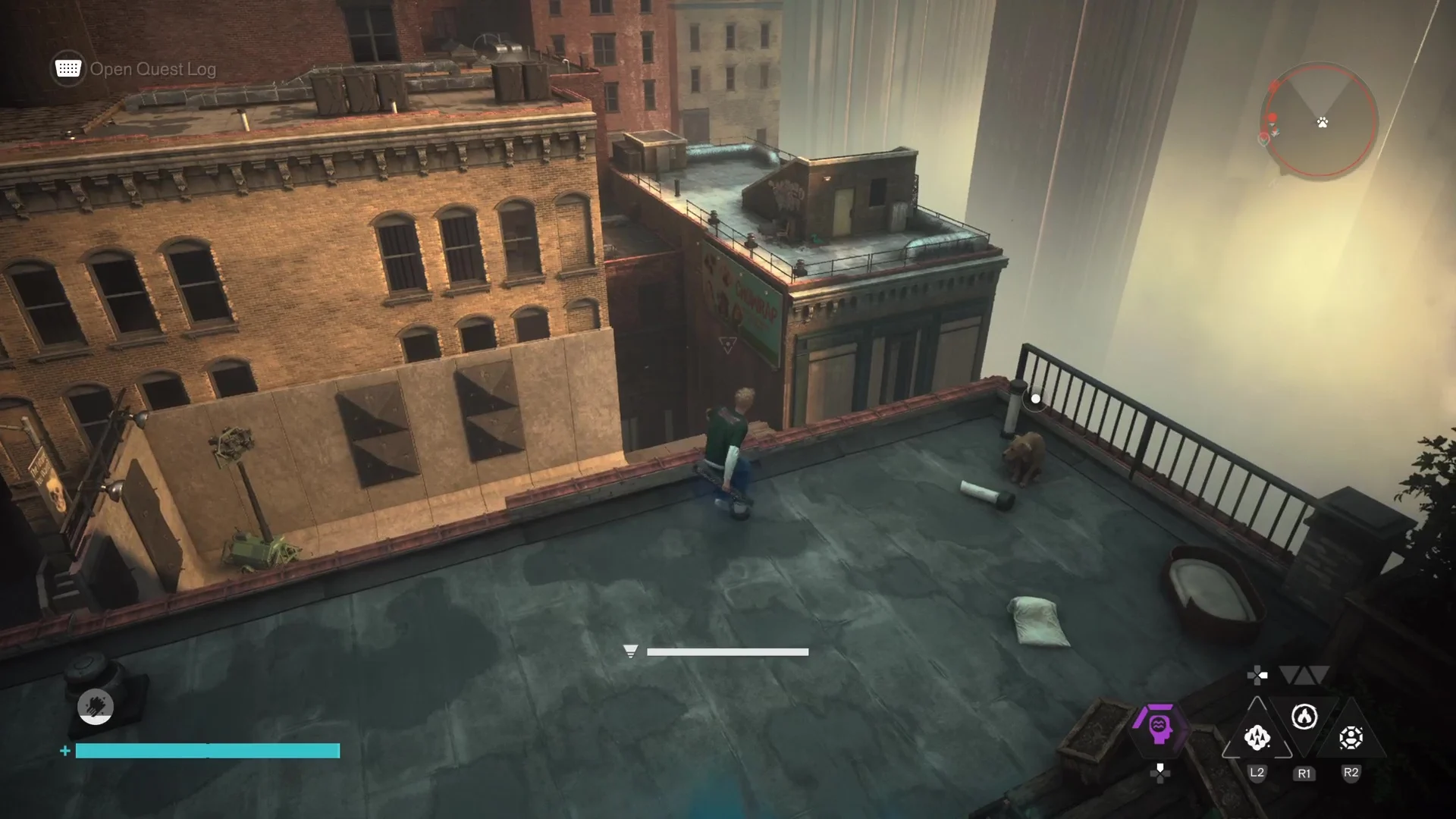 Localização do Cão Misterioso em Downtown em Control Resonant