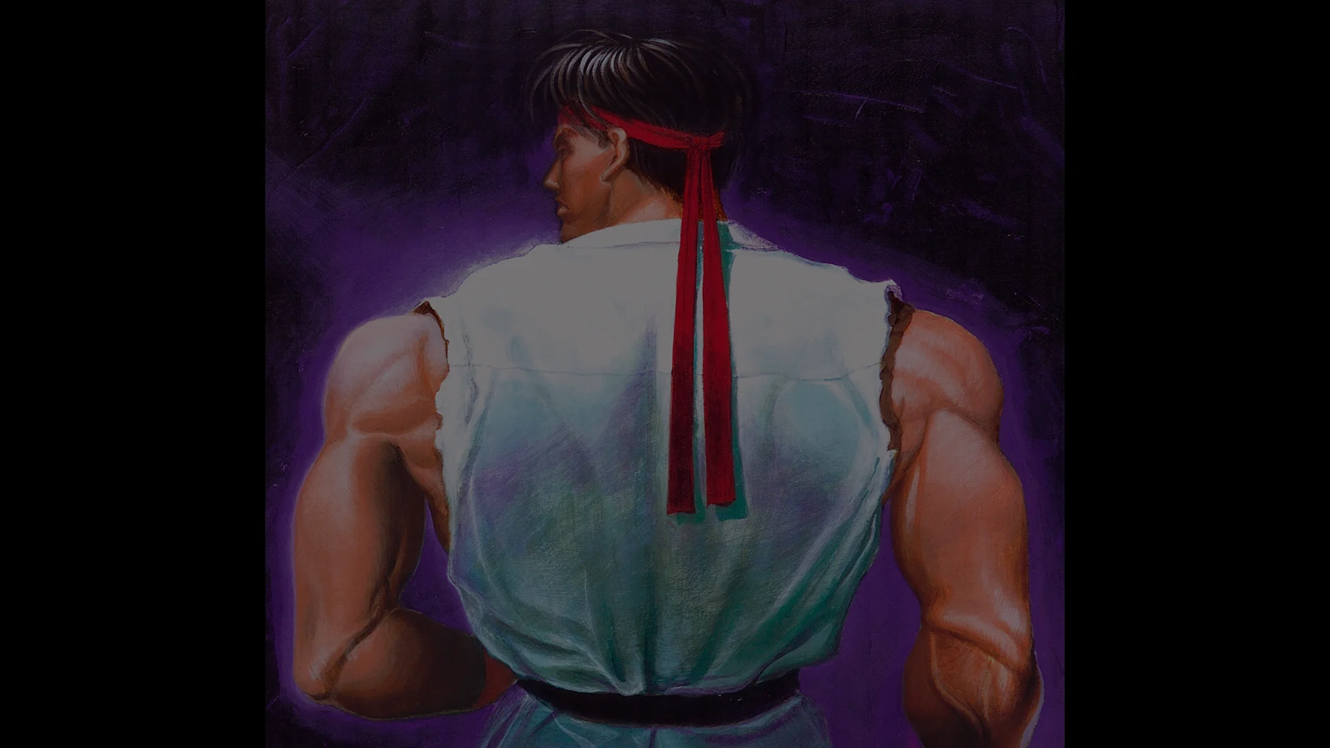 Ryu em arte de Street Fighter II The World Warrior no Capcom Town