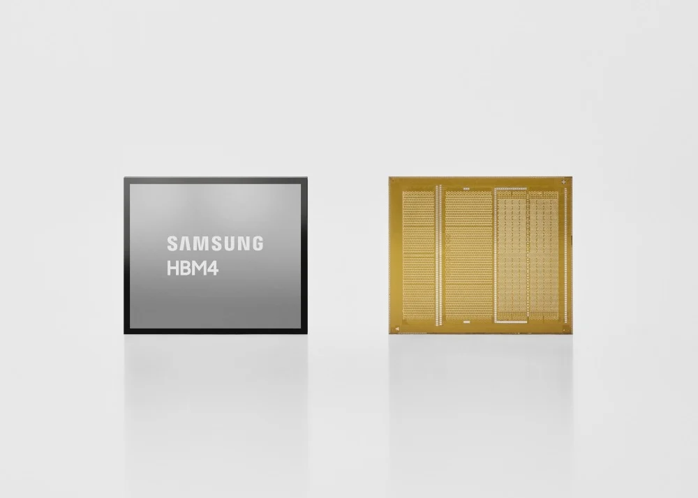 Memória HBM4 produzida pela Samsung para infraestrutura de inteligência artificial