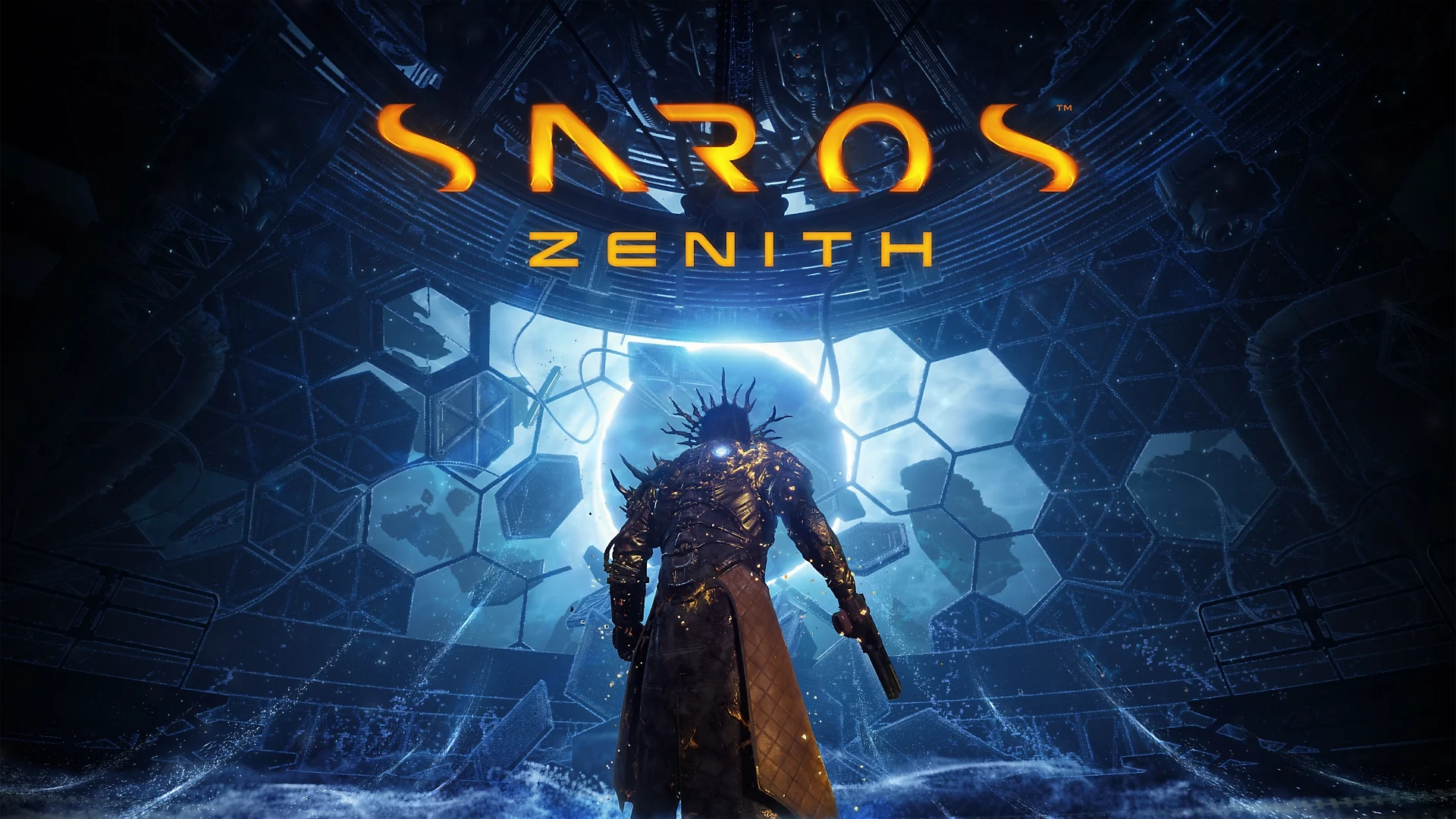 Arte oficial da atualização Zenith, que traz Saros New Game Plus