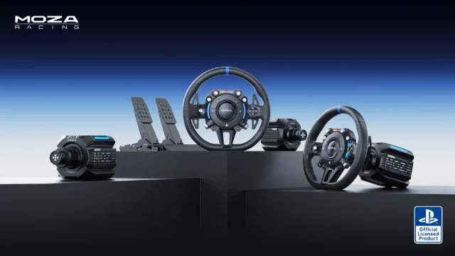 Linha de volantes e bases MOZA Racing desenvolvida para PlayStation 5