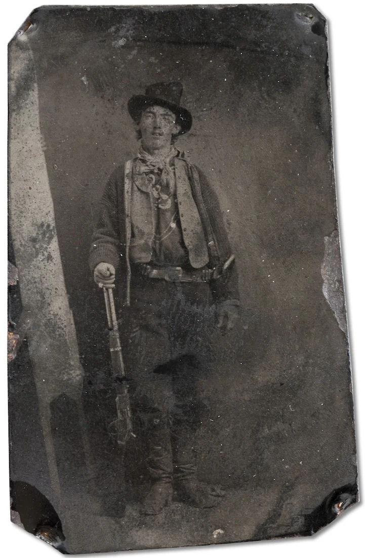 Retrato histórico autenticado de Billy the Kid feito no século 19