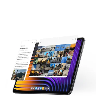 Xiaomi Pad 7 usando múltiplas janelas para produtividade