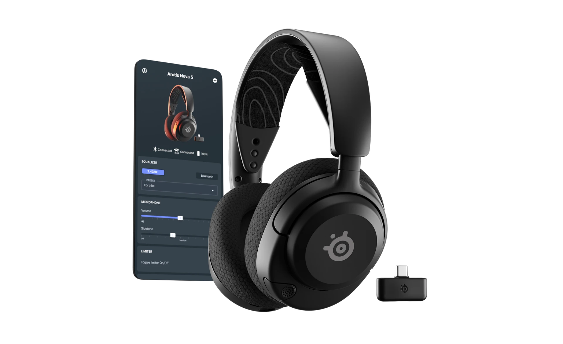 SteelSeries Arctis Nova 5 Wireless com dongle USB-C