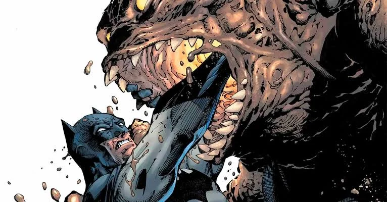 Matt Hagen durante transformação no filme Cara de Barro da DC