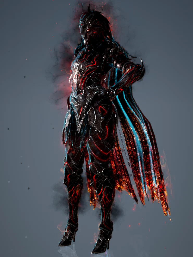 Armadura de personagem de Black Desert exibida pela Pearl Abyss