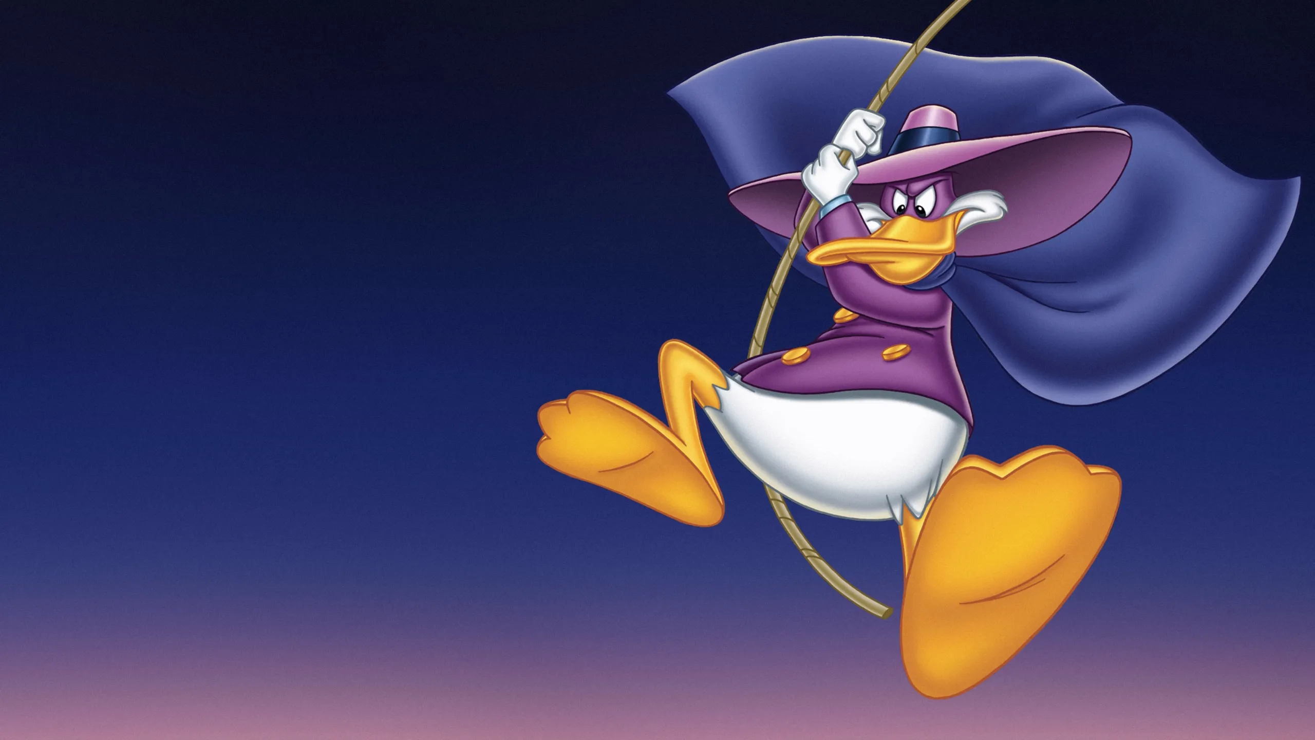 Darkwing Duck na arte da série animada clássica disponível no Disney+