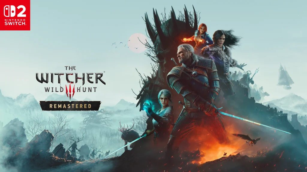 Geralt enfrenta monstro em The Witcher 3 Wild Hunt Remastered no Nintendo Switch 2