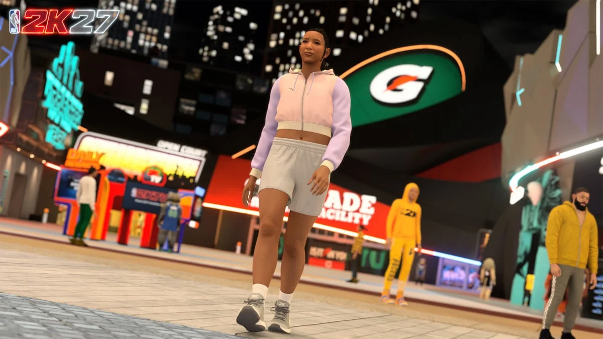 MyPLAYER caminhando em The City de NBA 2K27