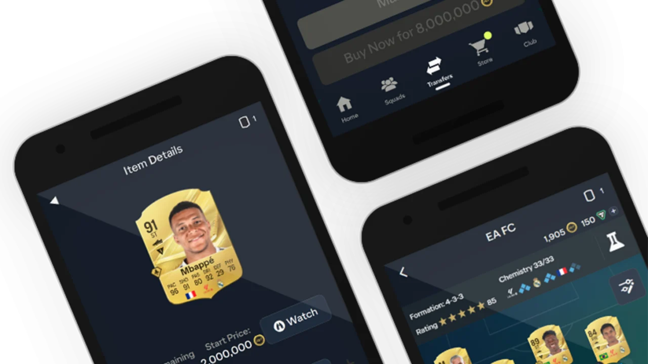 Mercado de Transferências e gerenciamento do Ultimate Team no Companion App do EA Sports FC 27
