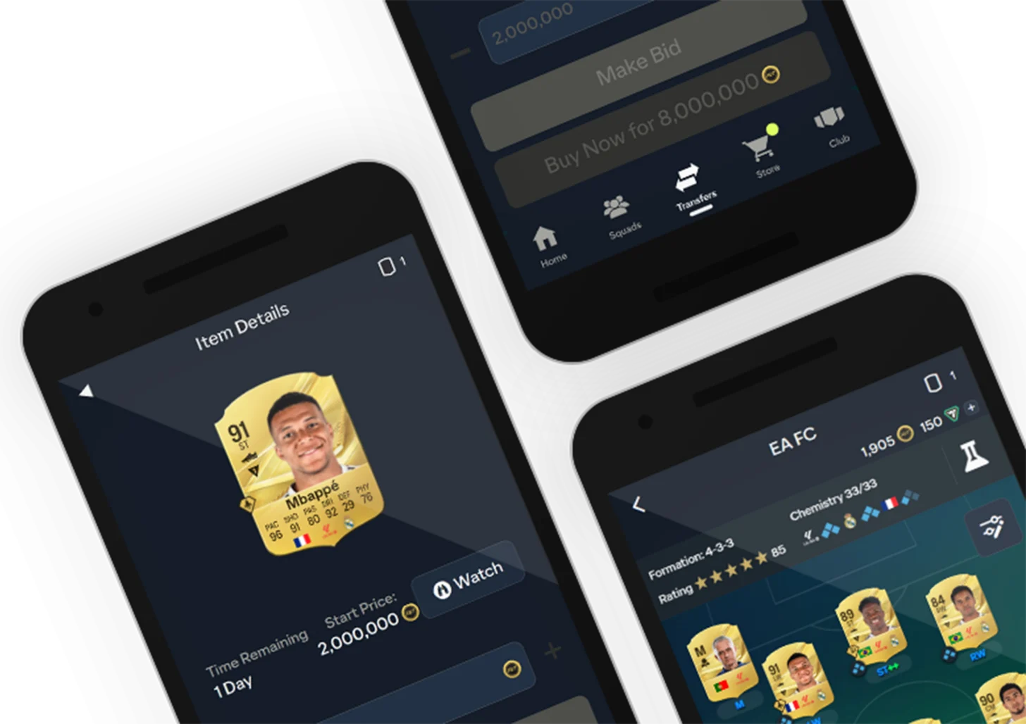 Mercado de Transferências e gerenciamento do Ultimate Team no Companion App do EA Sports FC 27