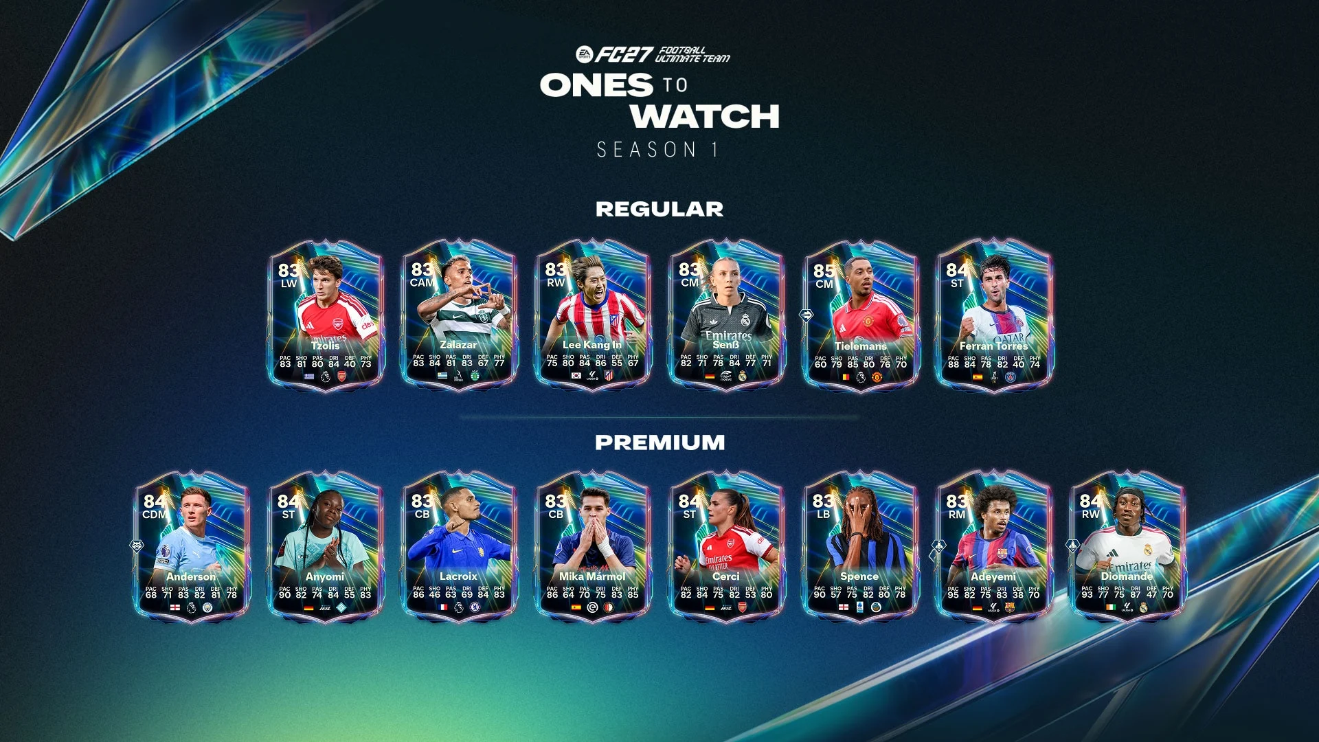Temporada 1 Ones to Watch do EA Sports FC 27 Ultimate Team
