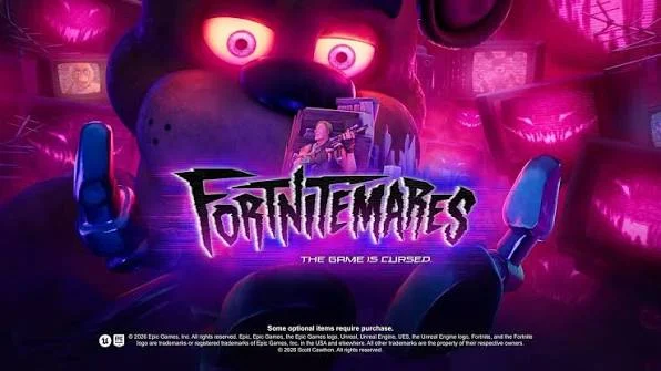 Five Nights at Freddy’s invade Fortnite com Freddy, Bonnie, Chica e Foxy; veja o trailer