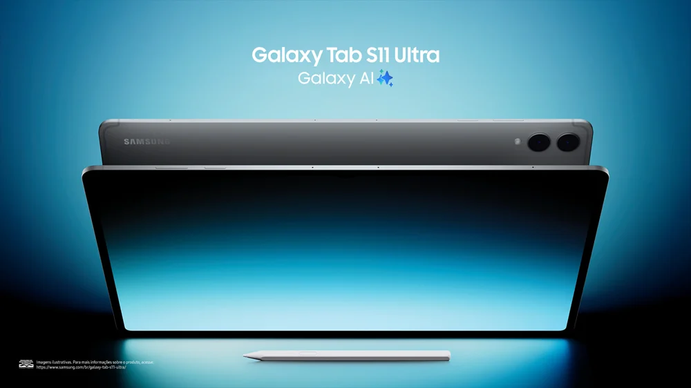 Galaxy Tab S11 Ultra da Samsung acompanhado da S Pen
