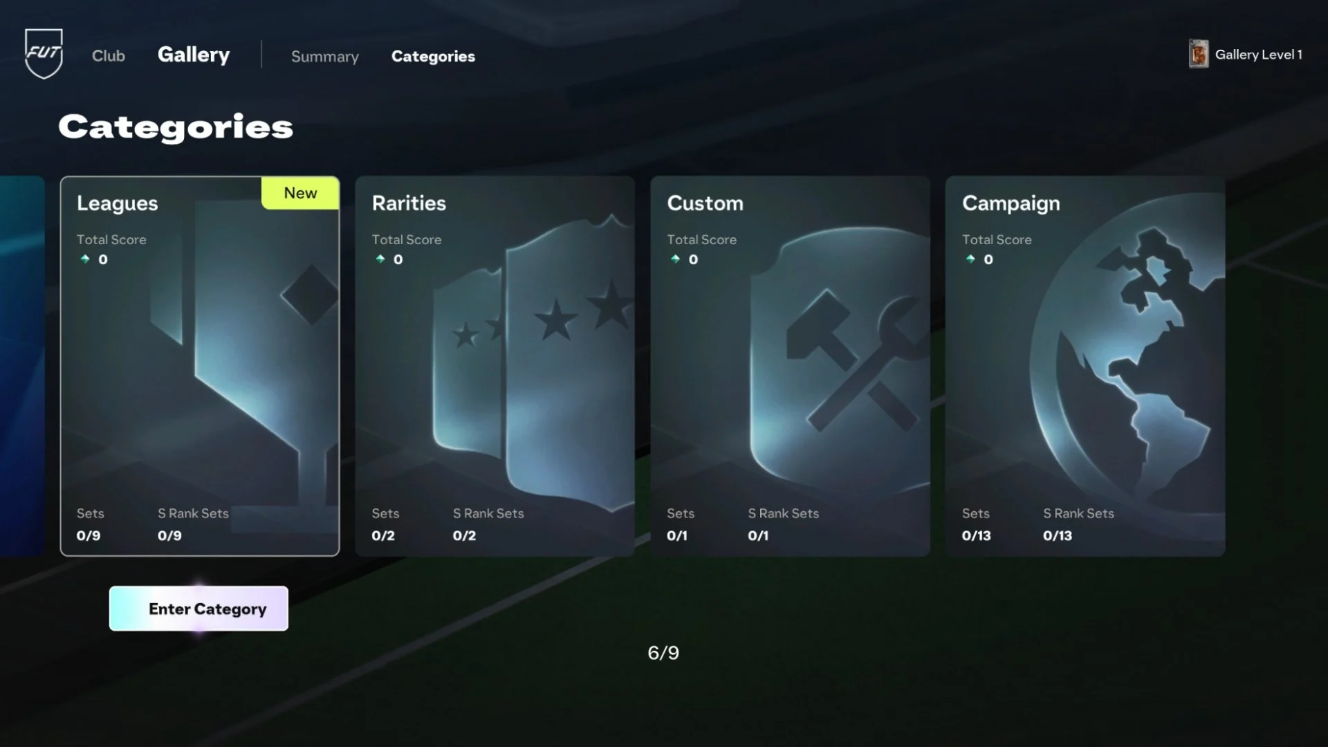 Categorias de Conjuntos da Galeria FUT no EA SPORTS FC 27