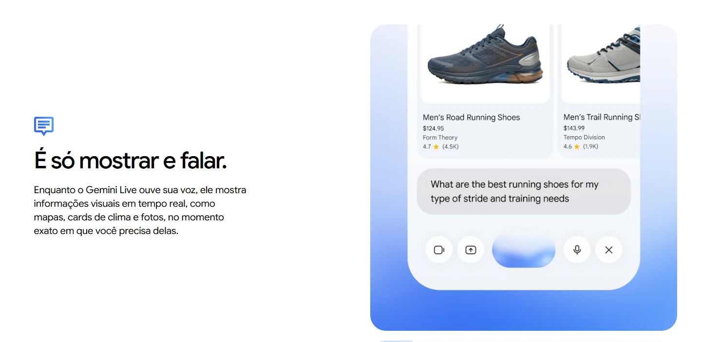Google deixa Gemini “pensar” enquanto conversa com você por voz; veja como funciona