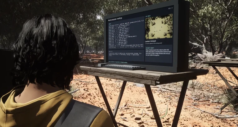 Matt Shumer colocou um computador capaz de rodar simulações dentro de um mundo criado no Unreal Engine; um agente do Astra usou a máquina para programar uma segunda camada, também com agentes de IA.