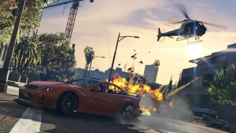 Imagem de divulgação dos golpes de GTA Online, que chegaram ao jogo em 2015 — Foto: Divulgação/Rockstar Games.