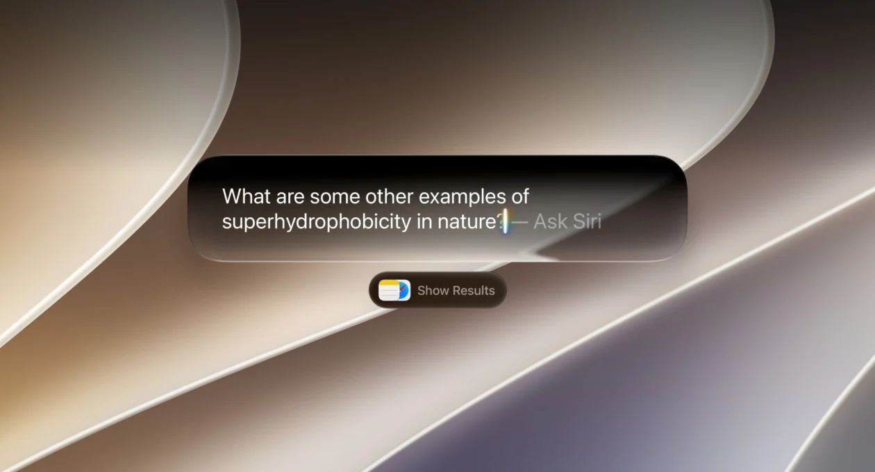 Interface da nova Siri AI no macOS 27 Golden Gate