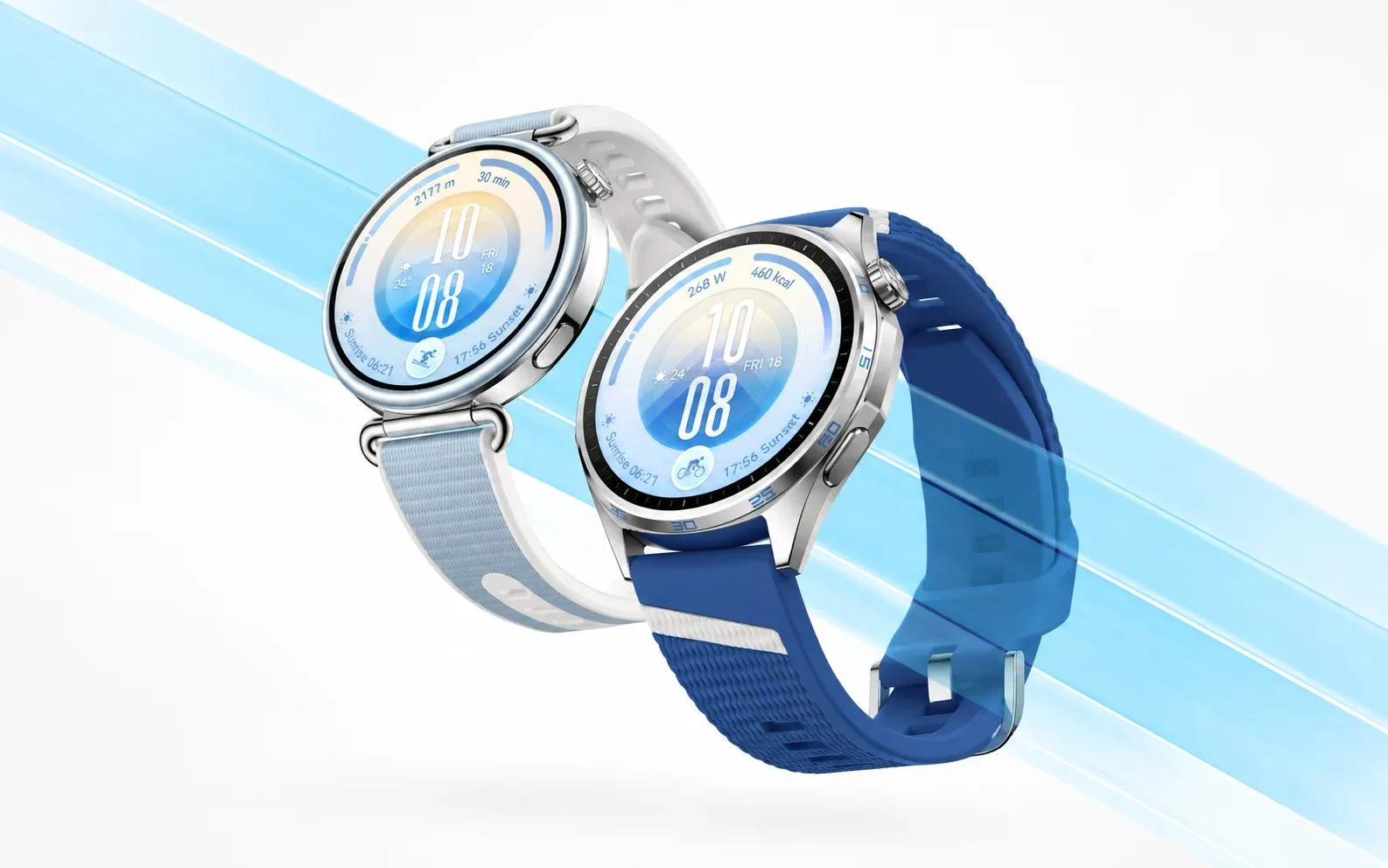 Huawei Watch GT 7 de 41 mm e 46 mm lado a lado