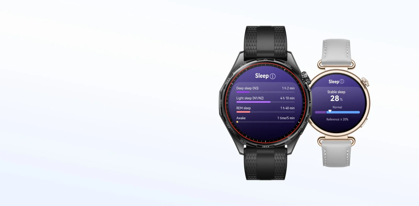 Huawei Watch GT 7 exibindo informações de monitoramento do sono