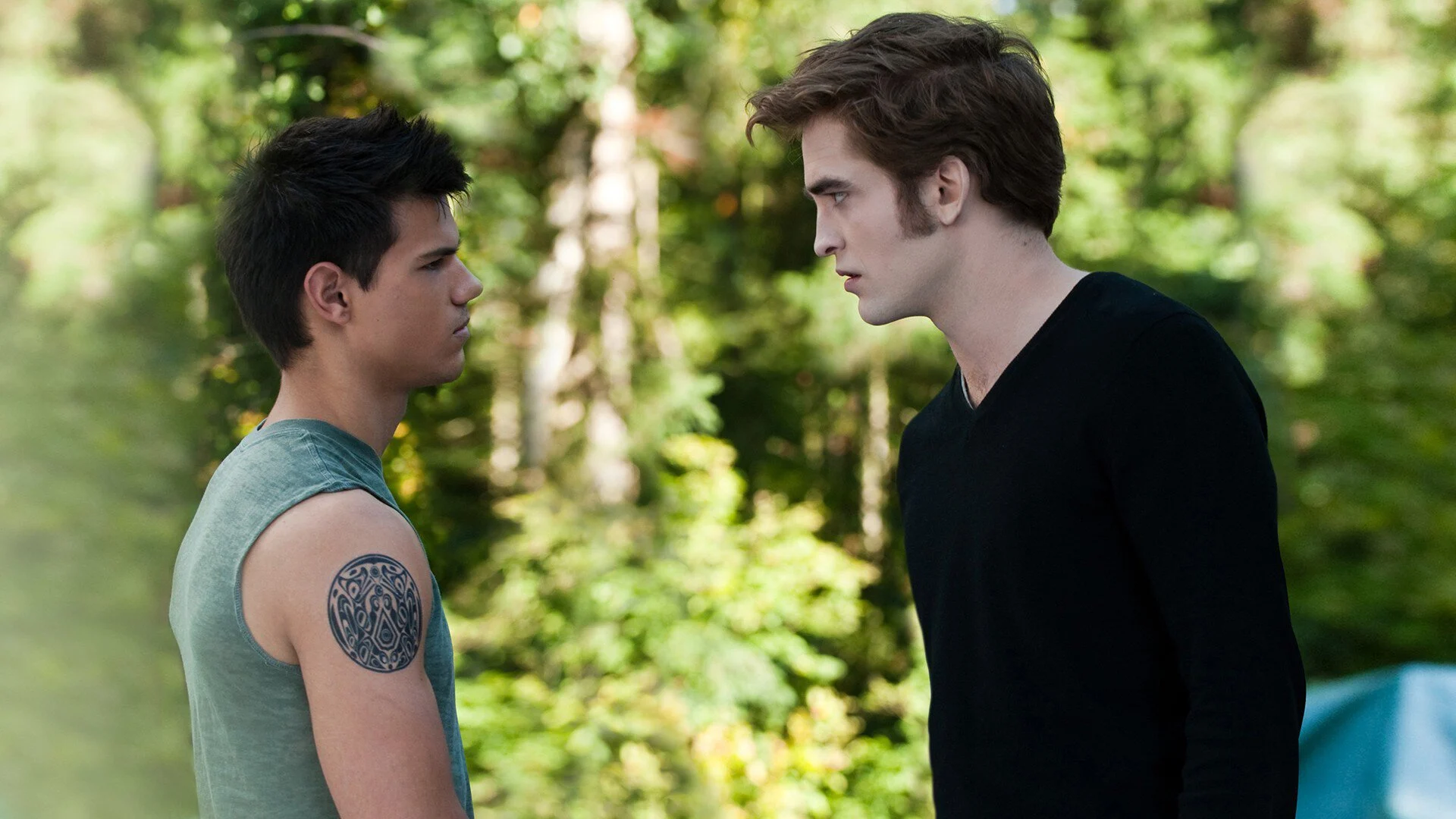 Jacob Black e Edward Cullen frente a frente em A Saga Crepúsculo Eclipse