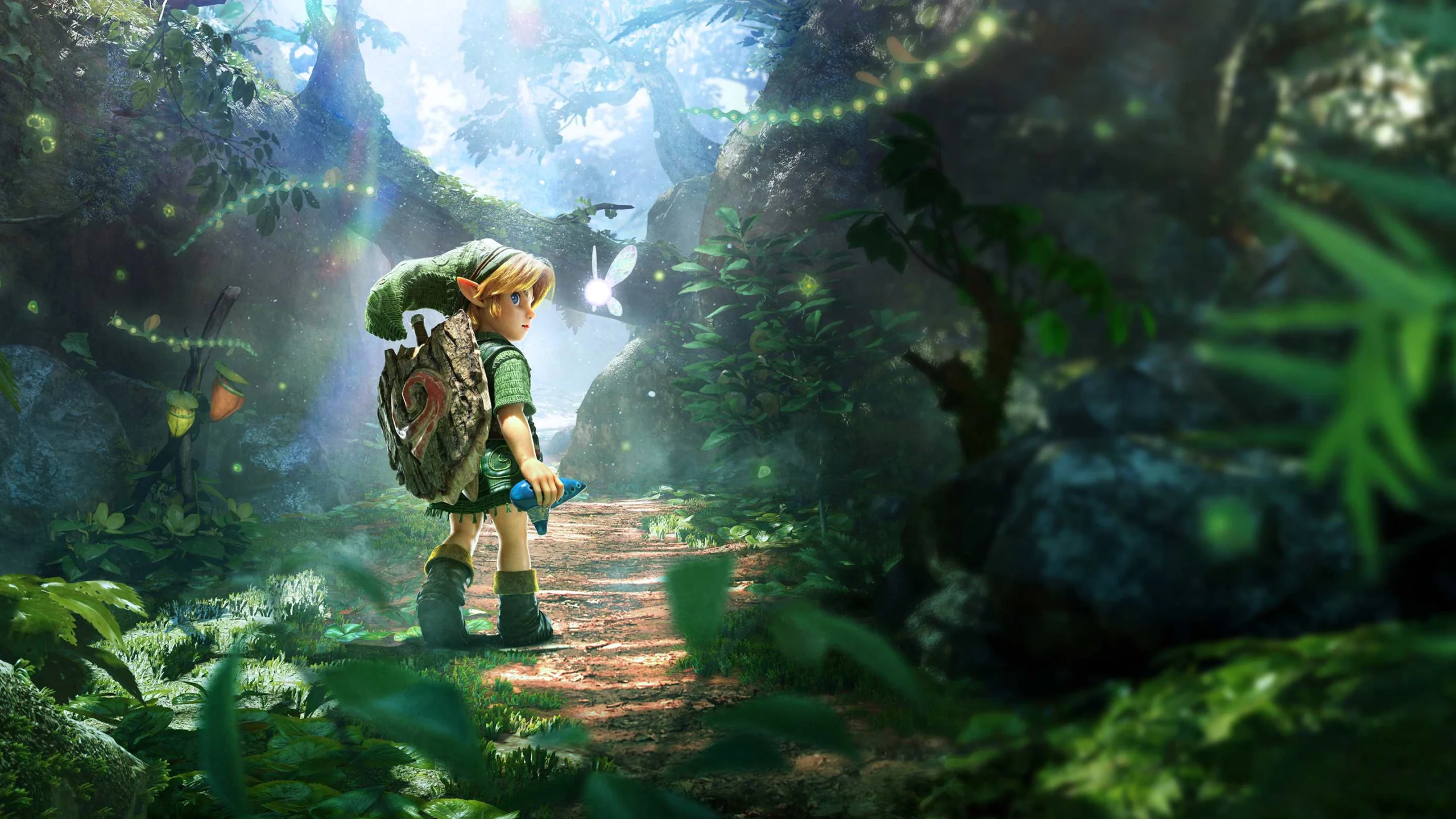 Link jovem em The Legend of Zelda Ocarina of Time para Switch 2