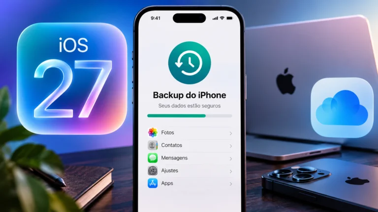 O iCloud continua útil, mas um backup local criptografado e arquivado guarda uma cópia separada do iPhone antes da mudança para o iOS 27.
