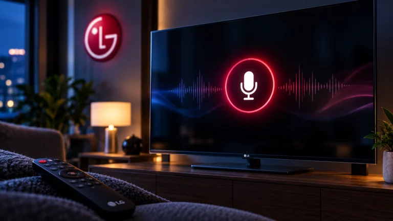 Investigação aponta que TVs LG analisadas podem registrar áudio em modo de espera e mapear dispositivos da rede local. Imagem: reprodução ilustrativa/Overdrive.