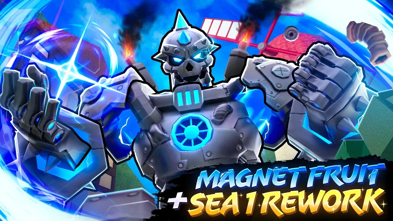 Blox Fruits Update 30 com Magnet Fruit e reformulação do Sea 1