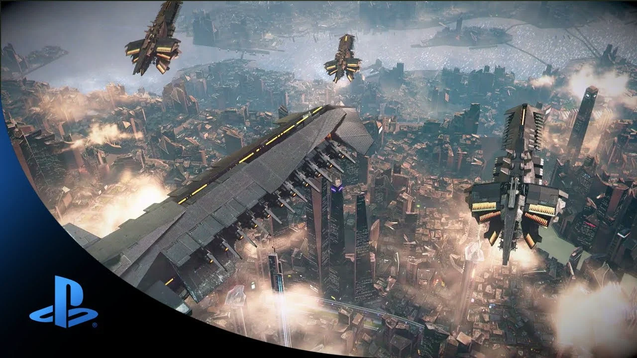 Cidade futurista de Vekta em Killzone Shadow Fall