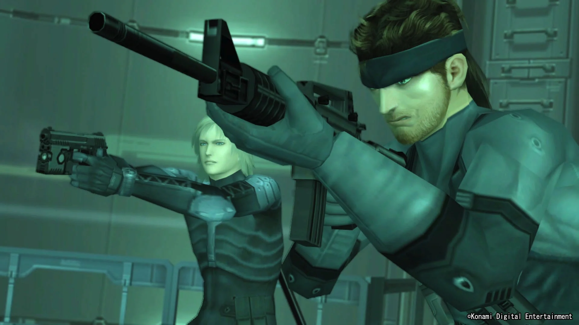 Metal Gear Solid 2 Sons of Liberty em imagem oficial divulgada pela Konami