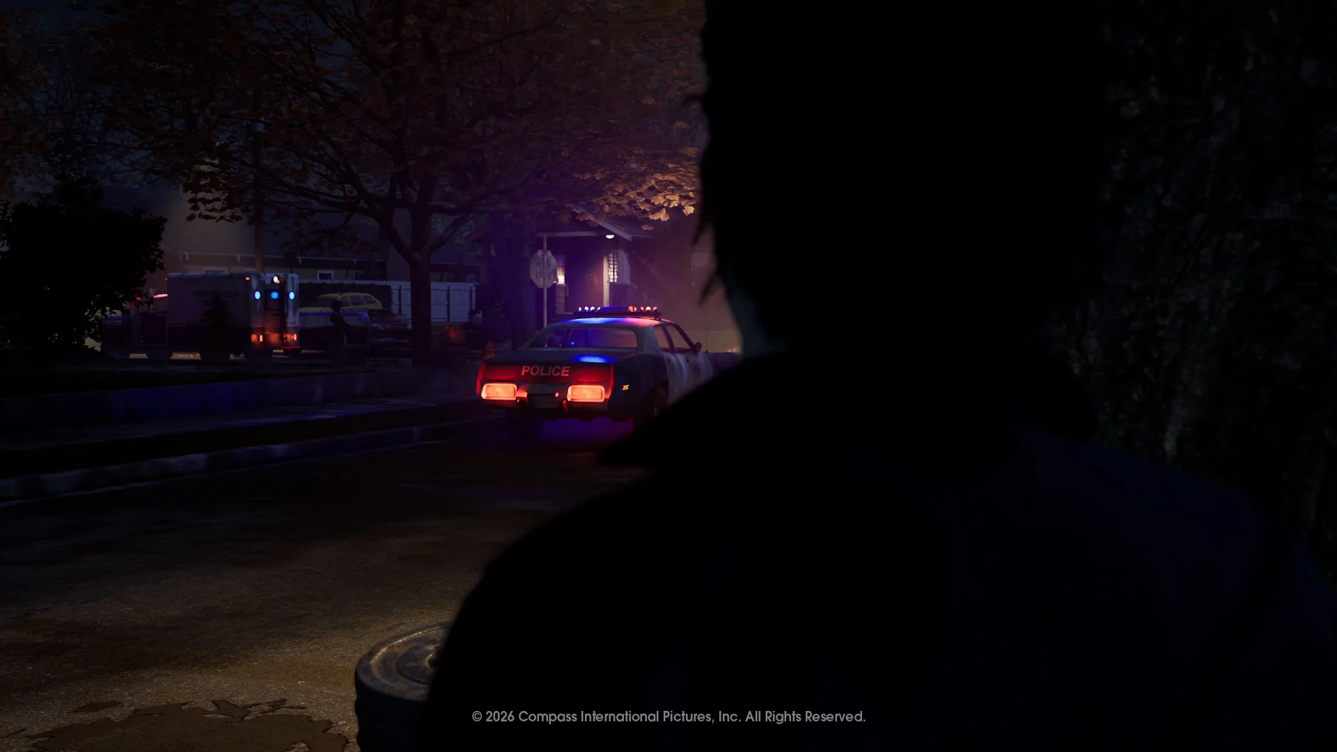 Michael Myers persegue uma civil em Halloween: The Game