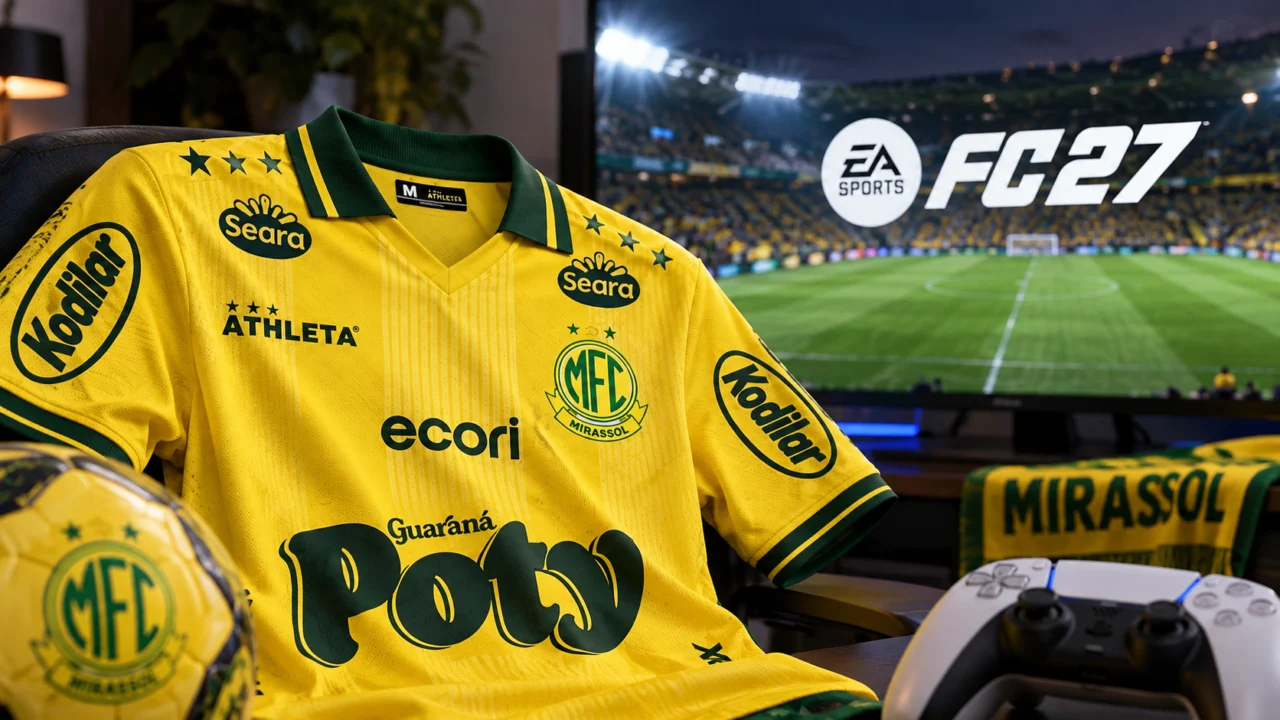 Mirassol anuncia parceria com EA Sports e estreia no FC 27 com escudo e uniforme oficiais