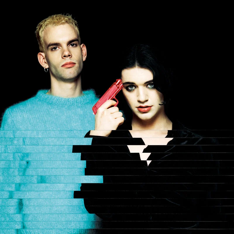 Brian Molko e Stefan Olsdal em imagem promocional do Placebo RE:CREATED