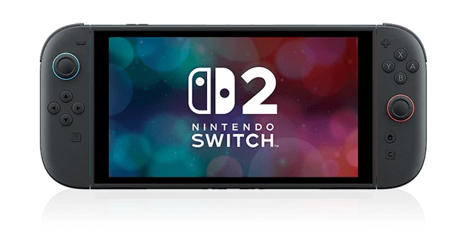 Nintendo Switch 2 sendo usado no modo portátil
