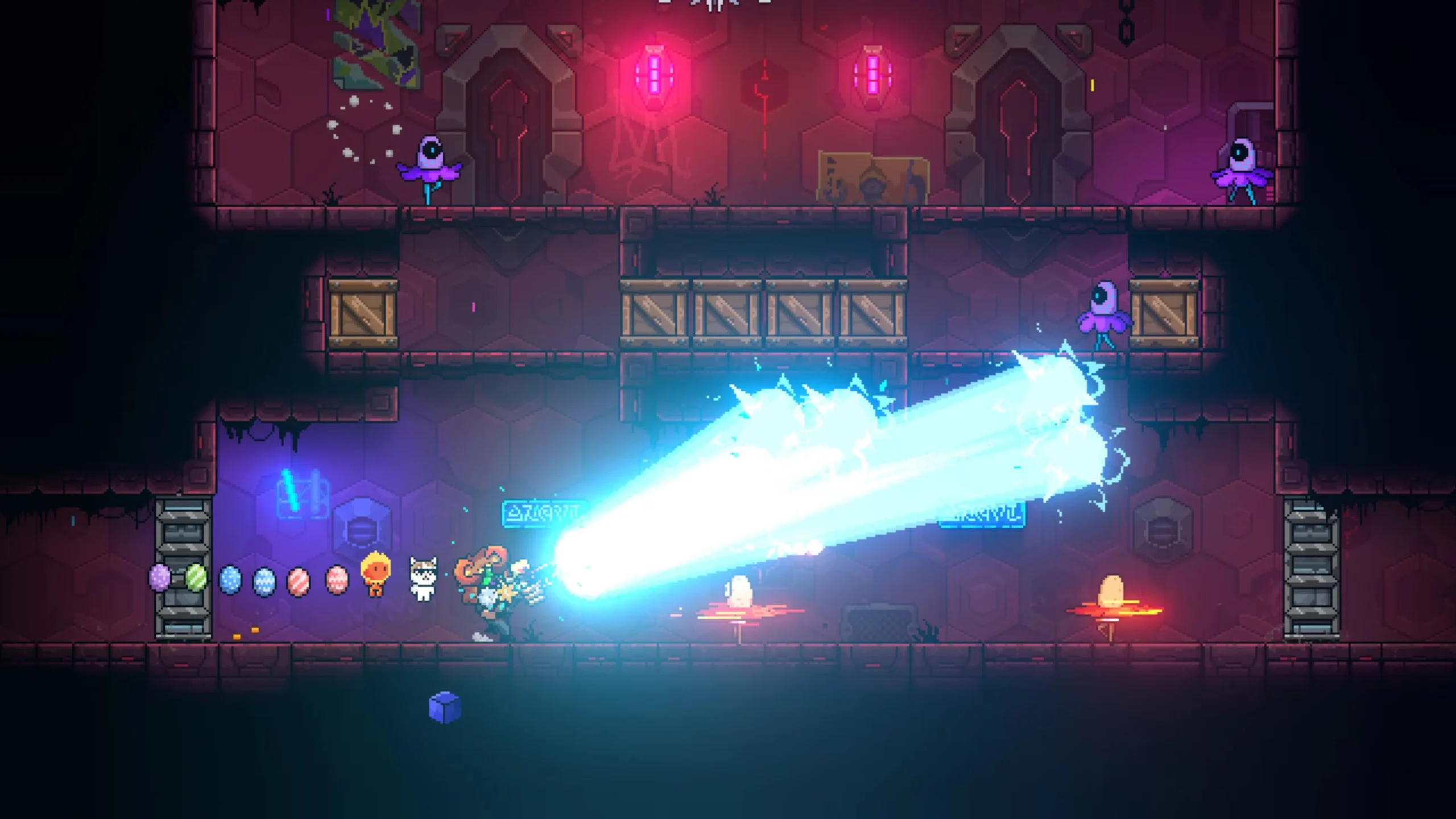 Combate de Neon Abyss