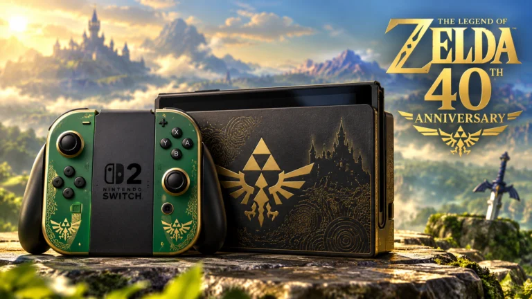 O Nintendo Switch 2 – The Legend of Zelda – 40th Anniversary Edition será lançado em 29 de outubro de 2026.