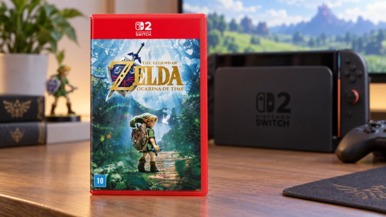 Como comprar Zelda: Ocarina of Time em mídia física para Switch 2 no Brasil