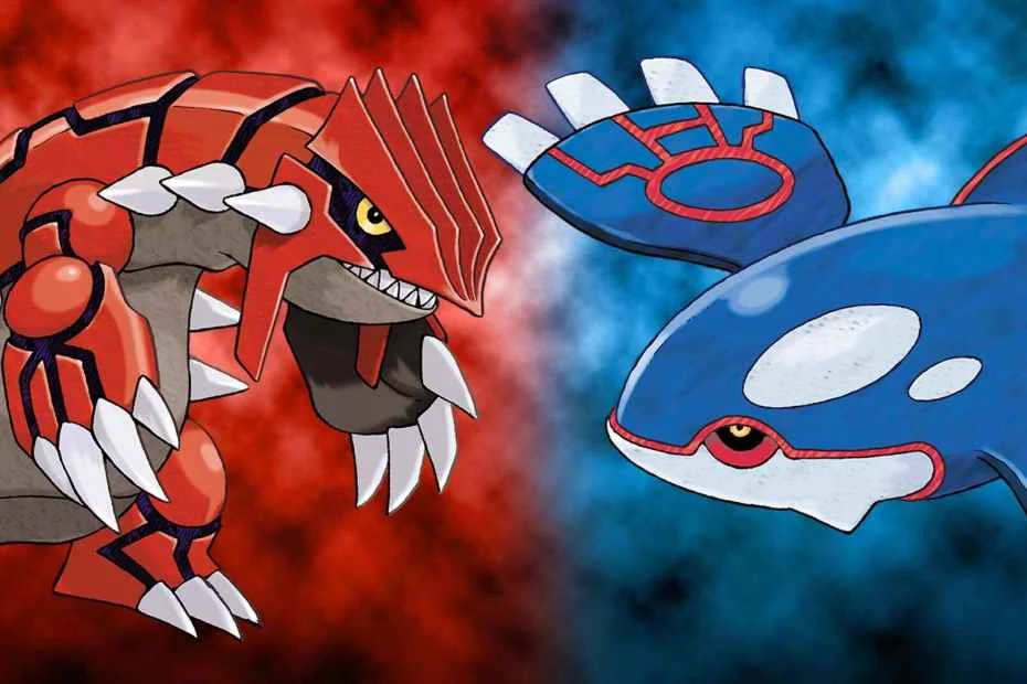 Groudon e Kyogre, Pokémon lendários associados a Pokémon Ruby e Pokémon Sapphire