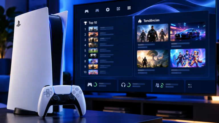 PS5 ganha atualização que mostra quais jogos estão “bombando” na sua região