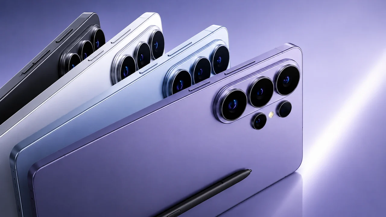 Samsung Galaxy S26 Ultra em diferentes cores
