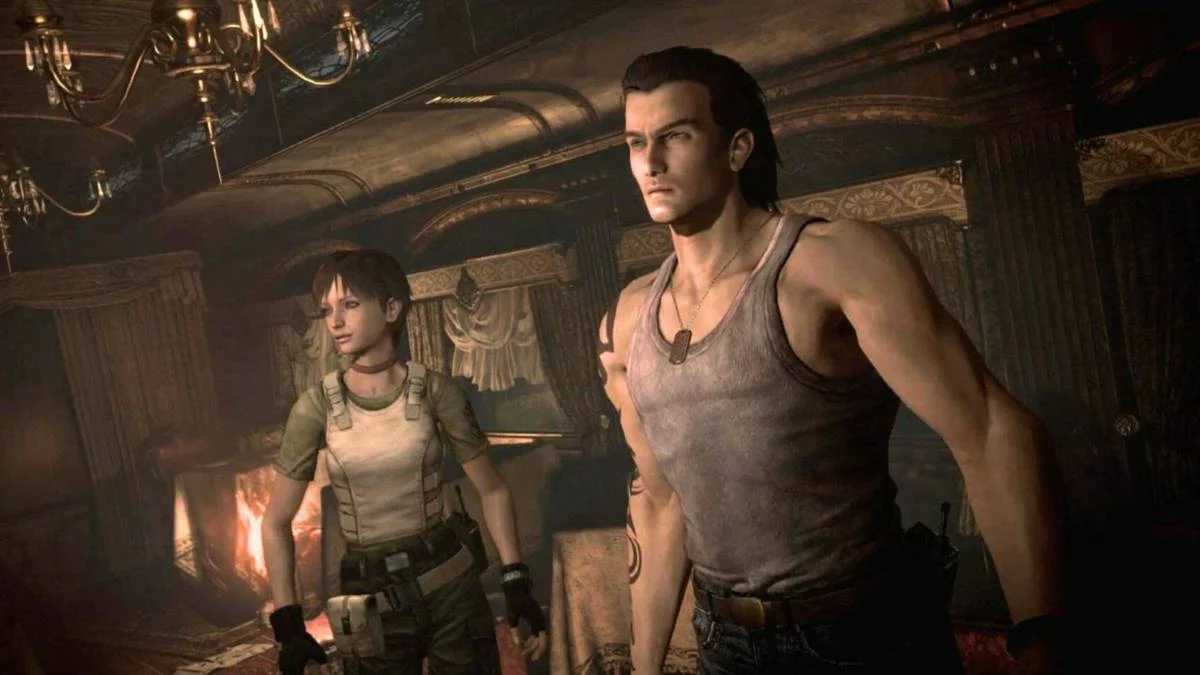 Billy Coen e Rebecca Chambers em Resident Evil Zero