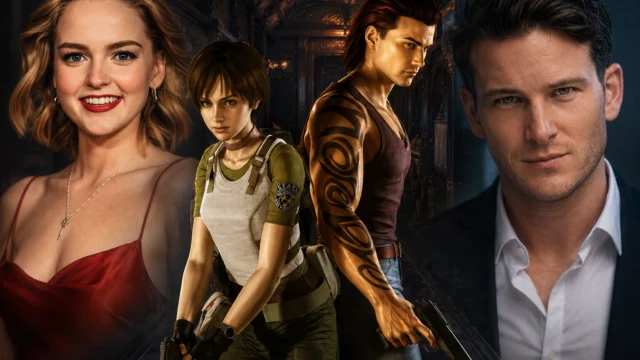 Rebecca Chambers e Billy Coen, de Resident Evil Zero, aparecem ao centro de montagem com Hallea Jones e Jon McLaren, apontados em vazamento como possíveis intérpretes do remake.