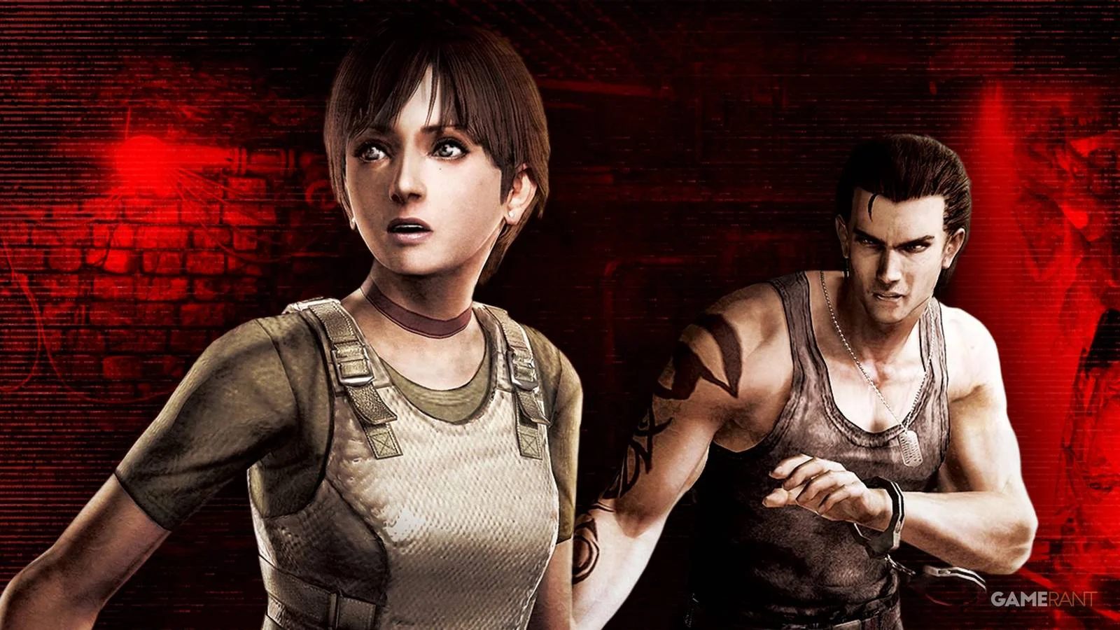 Rebecca Chambers e Billy Coen em Resident Evil Zero