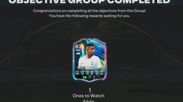 Savio é a recompensa do Ones We Watched Challenge Completionist no Ultimate Team. Imagem: Reprodução/FUT.GG