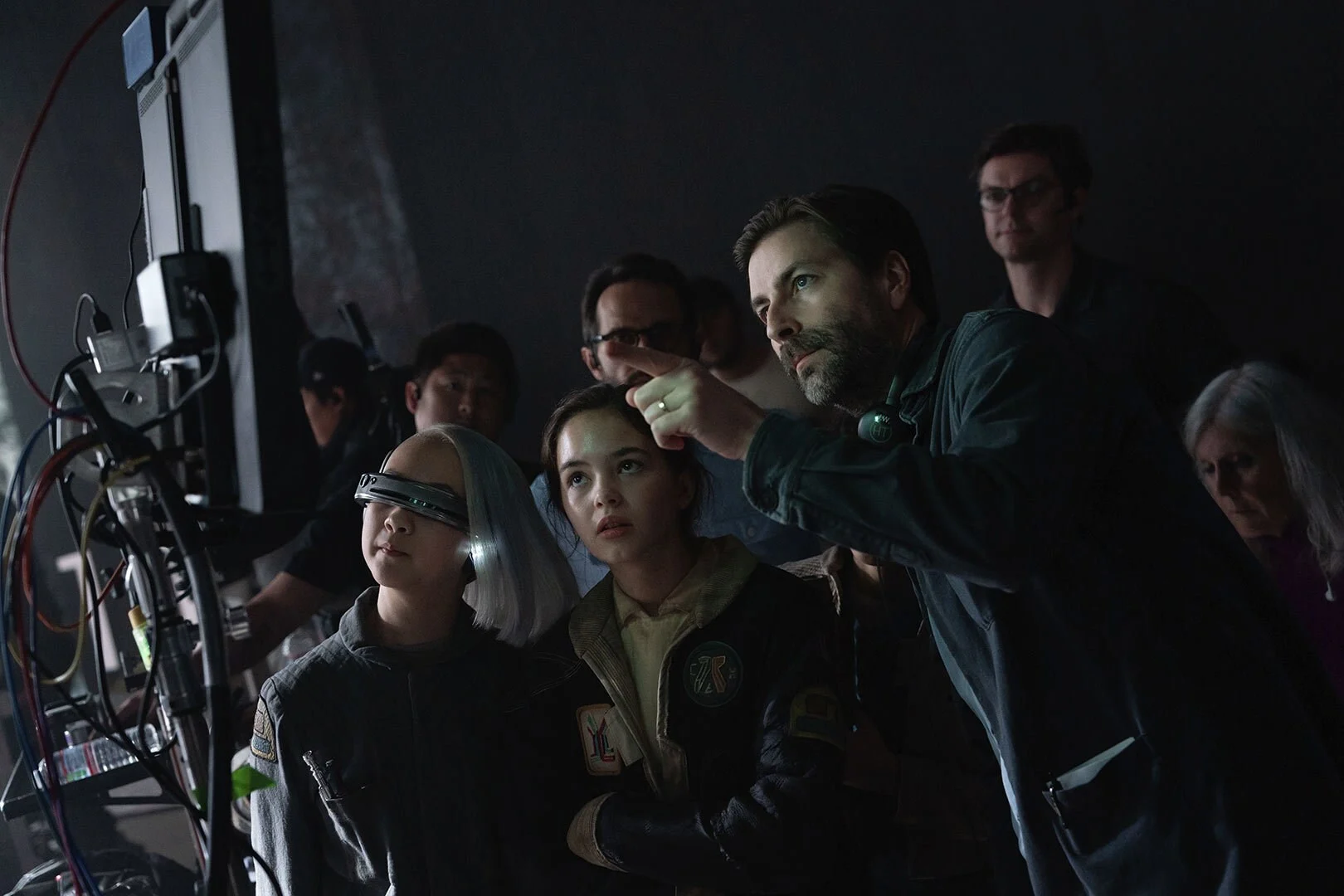 Jon Watts durante as filmagens de Star Wars Skeleton Crew
